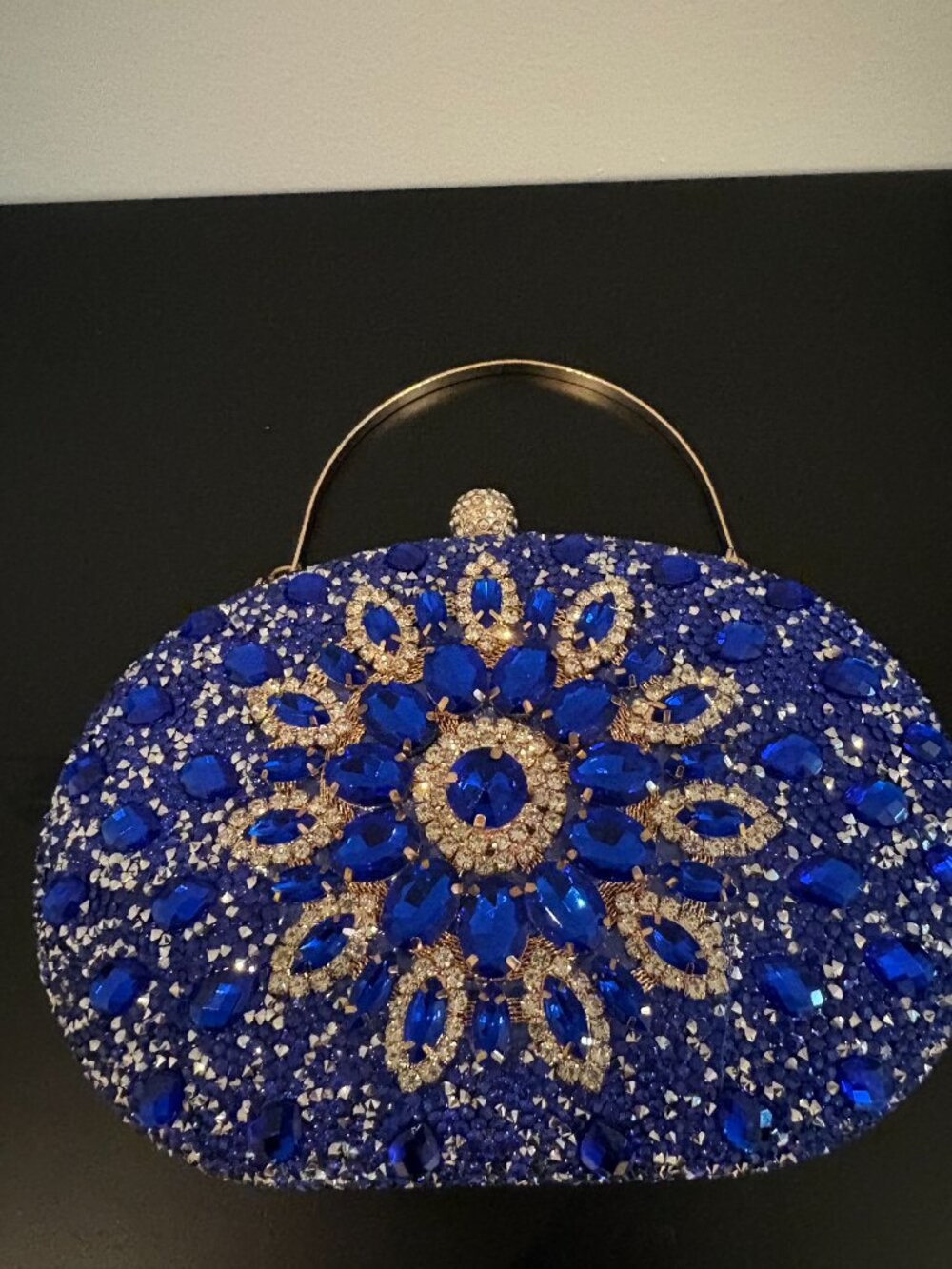 Women's Evening Bag Sparkly Rhinestone Clutch Purse - Picture 5 of 7
